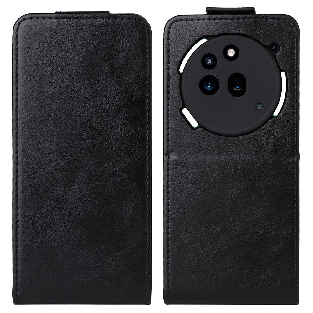 For Nothing Phone (3a) Pro Stand Case Magnetic Clasp Vertical Flip Leather Phone Cover with Card Holder