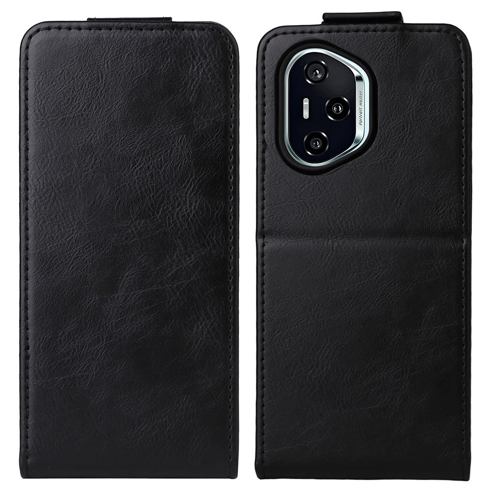 For Honor 400 5G (Global) Stand Case Magnetic Clasp Vertical Flip Leather Phone Cover with Card Holder
