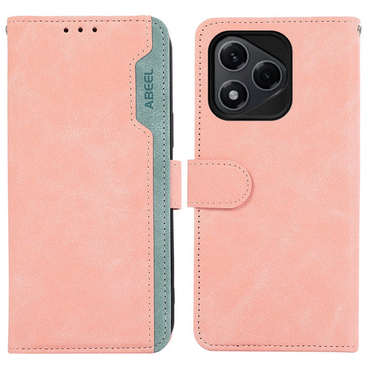 Honor 400 Lite 5G Handyhülle – ABEEL Gehäusefarbe Splicing Leder Flip RFID-Blockierung