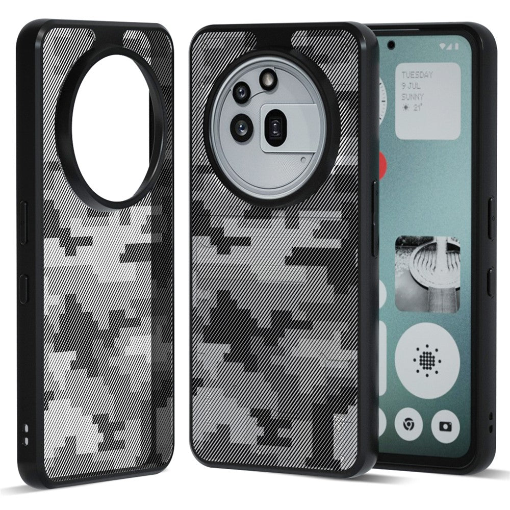 IBMRS For Nothing Phone (3a) Pro Case Soft TPU Frame Hard PC Back Anti-Fall Phone Cover