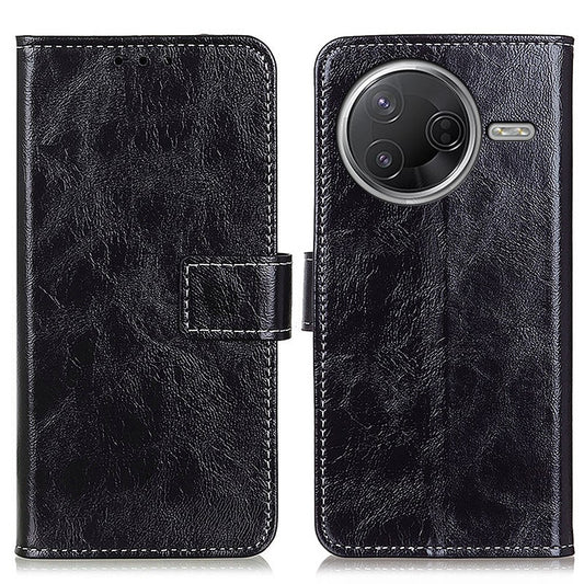 Wallet Case for Xiaomi Poco F7 Pro 5G / F7 Ultra 5G / Redmi K80 5G / K80 Pro 5G Leather Phone Cover Crazy Horse Texture