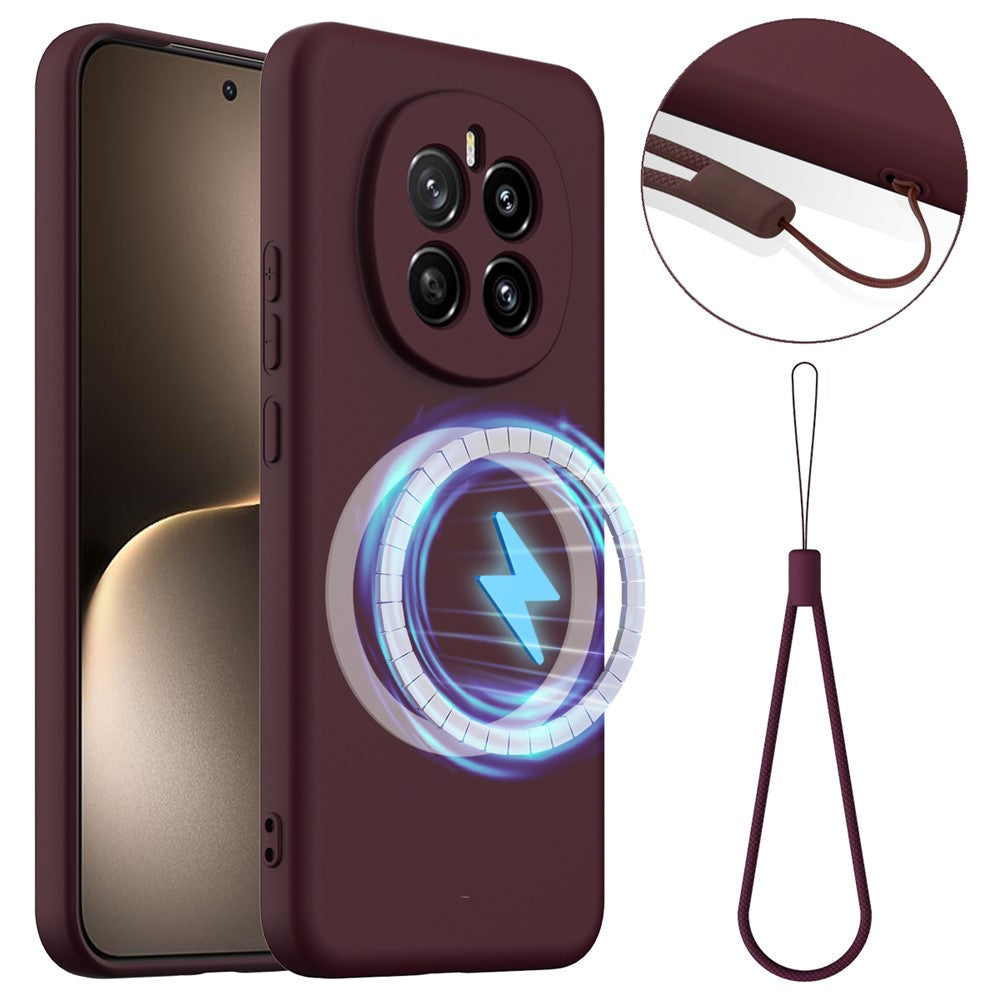 Honor Magic7 5G Magnetische Handyhülle – Schutzhülle aus stoßfestem Flüssigsilikon