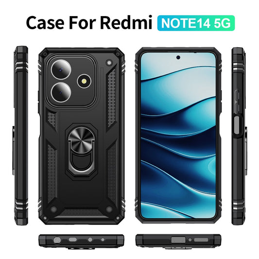 Xiaomi Redmi Note 14 5G Handyhülle – Gehäuse aus PC + TPU- mit Ständer