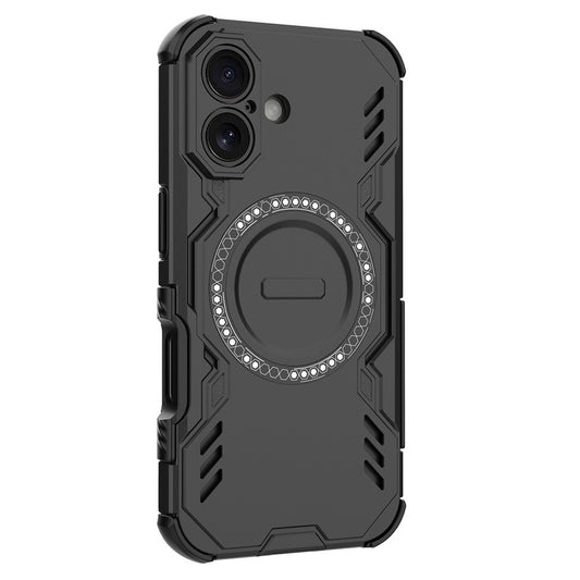 iPhone 16 Plus magnetische Hülle – Mit Schmetterlingsrüstung & Hohlwärmeableitung