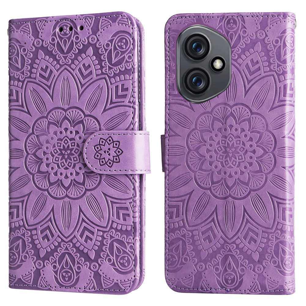 For Honor 400 5G (Global) Case Sunflower Imprint Leather Wallet Phone Cover