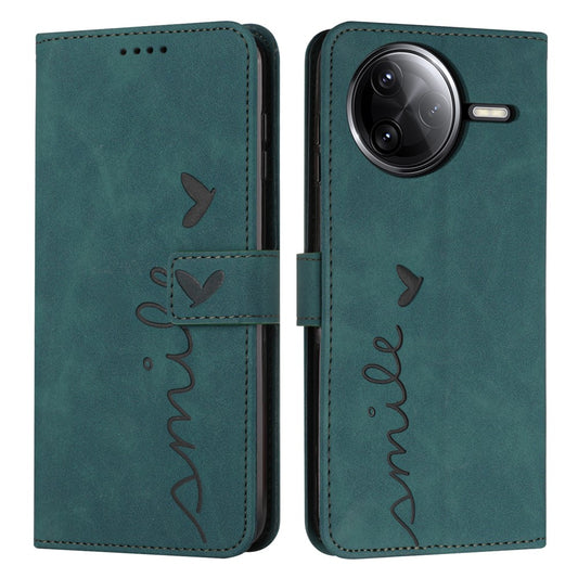Stand Case for Xiaomi Poco F7 Pro 5G / F7 Ultra 5G / K80 5G / K80 Pro 5G PU Leather Phone Cover Imprinted Heart Pattern