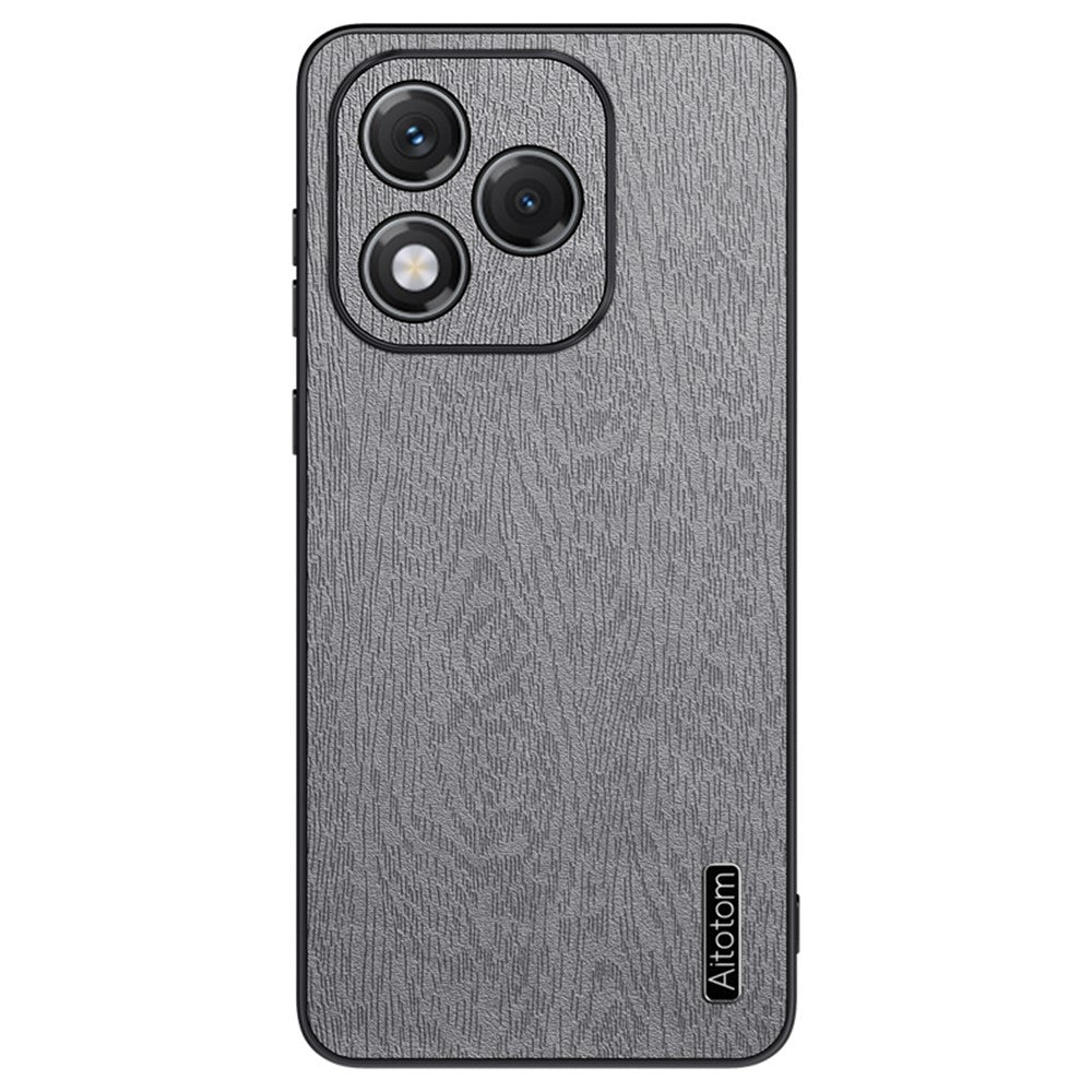 Honor 400 Lite 5G Handyhülle – Aus lederbeschichtetem PC+TPU, mit Holzmaserung