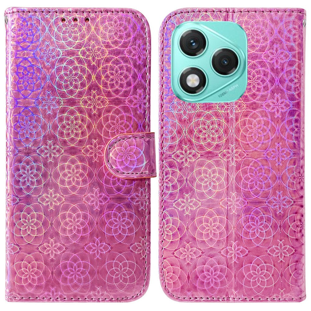 For Honor 400 Lite 5G Stand Case Dazzling Flower Leather Phone Cover