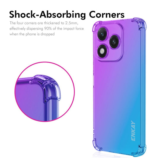 Honor 400 Lite 5G Handyhülle – ENKAY TPU-, verdickte, sturzsichere mit vier Ecken