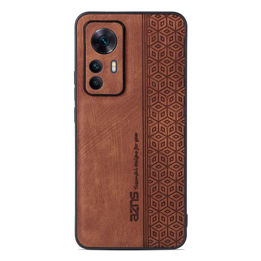 AZNS For Xiaomi 12T 5G / Redmi K50 Ultra 5G Anti-scratch Cell Phone Cover Shell Imprinted Pattern PU Leather+TPU Phone Case