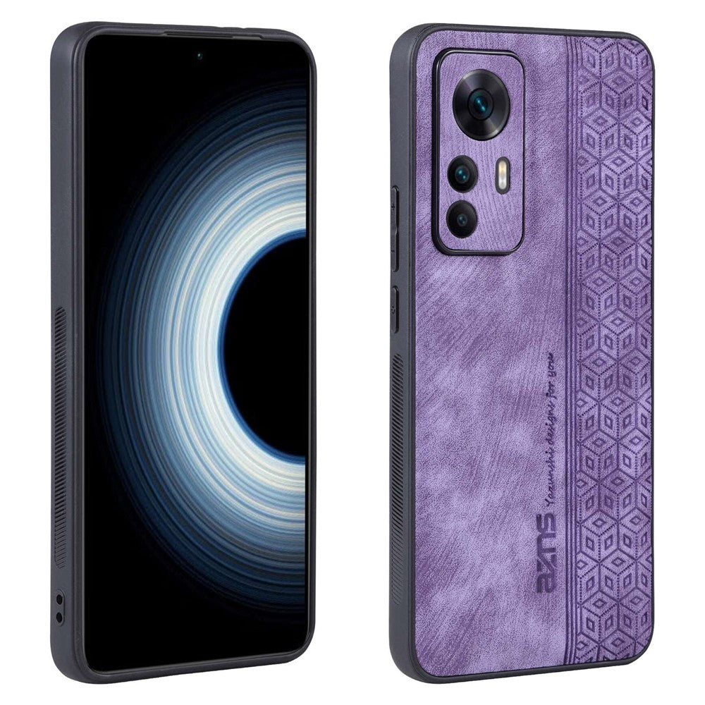 AZNS For Xiaomi 12T 5G / Redmi K50 Ultra 5G Anti-scratch Cell Phone Cover Shell Imprinted Pattern PU Leather+TPU Phone Case