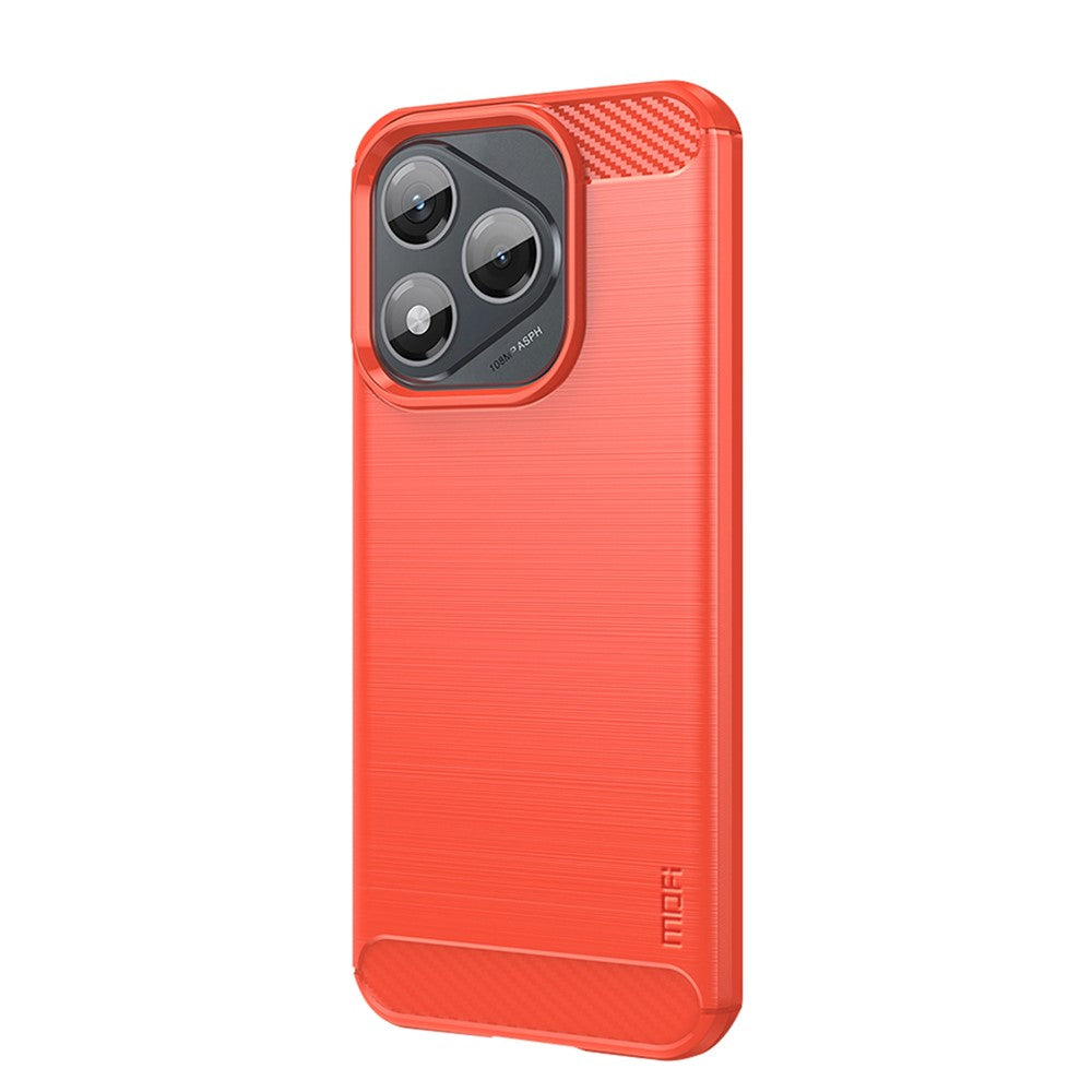 MOFI For Honor 400 5G (Global) Back Cover Brushed Texture Carbon Fiber Soft TPU Case