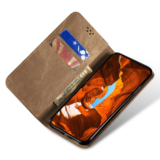 Nothing CMF Phone 2 Pro Handyhülle – Mit Jeansstoff-Textur, PU-Leder, Standfunktion, magnetischer Automatikverschluss, Rundumschutz, mit Brieftasche