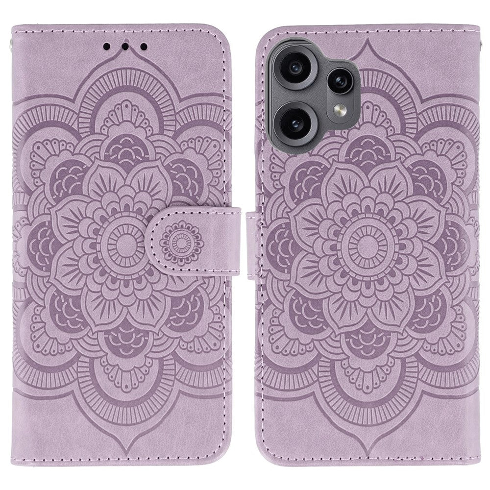 Nothing CMF Phone 2 Pro Wallet-Handyhülle – Aus PU-Leder mit Mandala-Aufdruck
