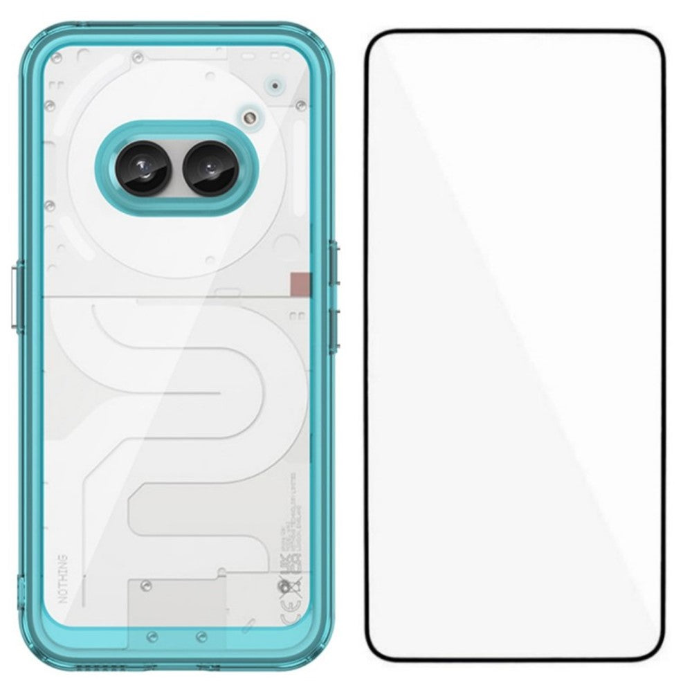 Nothing Phone (2a) Transparente Handyhülle – Aus TPU & Acryl, mit Schutzglasfolie