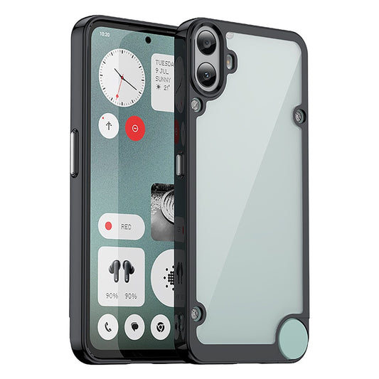 Nothing CMF Phone 1 Handyhülle – TPU-Acryl-Abdeckung mit gehärtetem Glas (große Linsenöffnung)