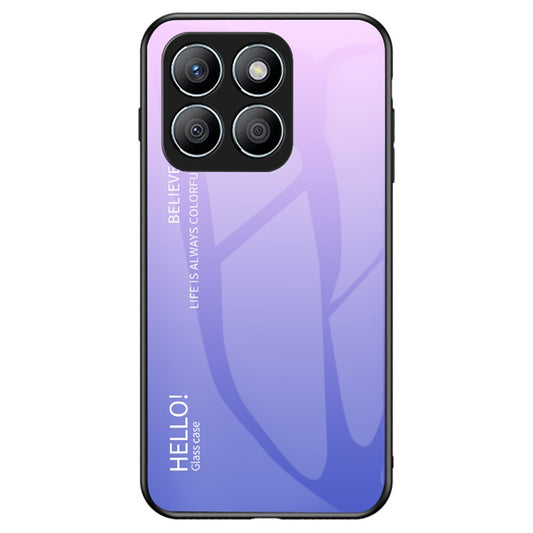 Honor X8c 4G Handyhülle – Gehäuse aus kratzfestem gehärtetem Glas + PC + TPU