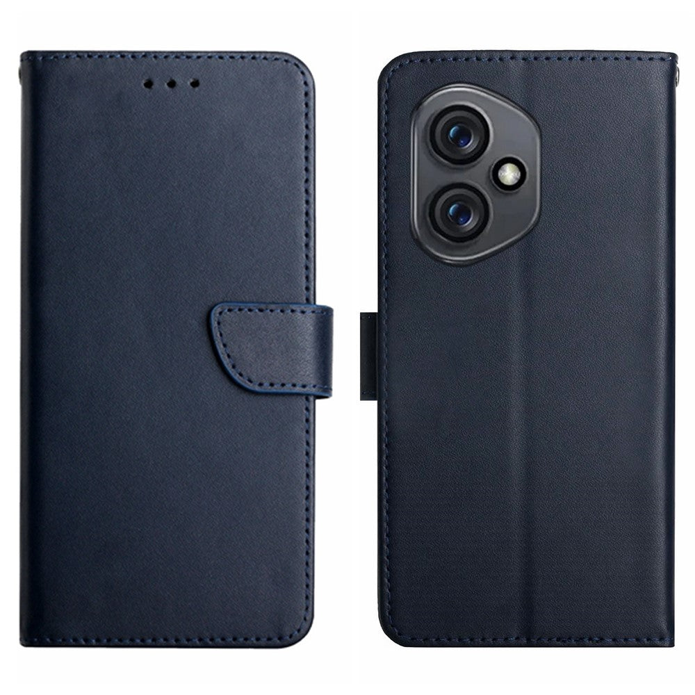 For Honor 400 5G (Global) Case Genuine Cow Leather Phone Cover Nappa Texture