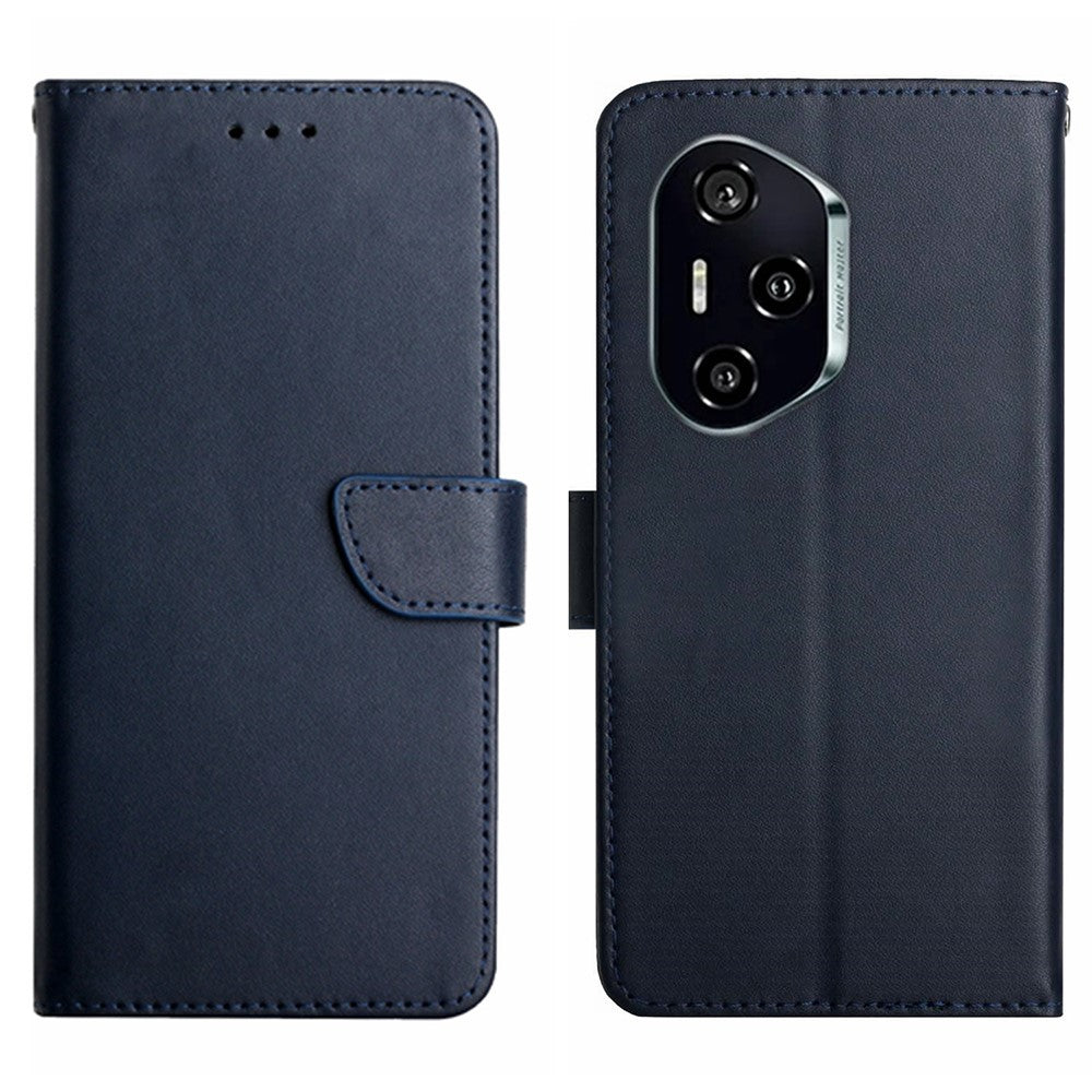 For Honor 400 Pro 5G (Global) Case Genuine Cow Leather Phone Cover Nappa Texture