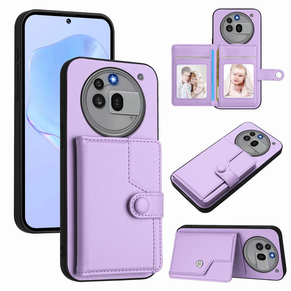 Nothing Phone (3a) Pro Wallet-Handyhülle – RFID-Blockierend, mit Kartenhalter & Ständer, aus TPU & PU-Leder