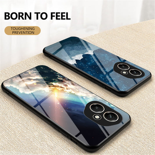 Honor 400 5G (Global) Handyhülle – Sternenhimmel-Muster aus gehärtetem Glas