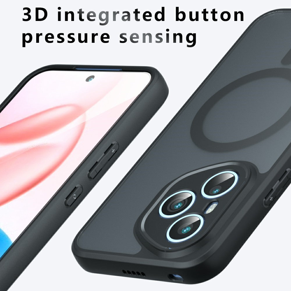 For Honor 400 Pro 5G (Global) Magnetic Case TPU+PC Matte Phone Cover