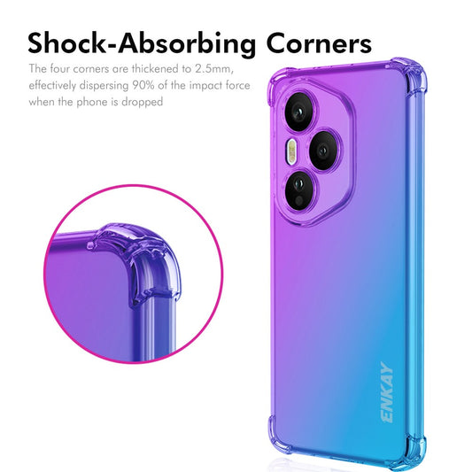 Honor 400 Pro 5G (Global) Handyhülle – ENKAY TPU-, verdickte viereckige, sturzsichere Telefon-Rückseite