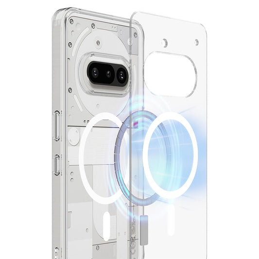 Nothing Phone (3a) Transparente Handyhülle – Magnetisch, aus TPU- & Acryl-Rückseite