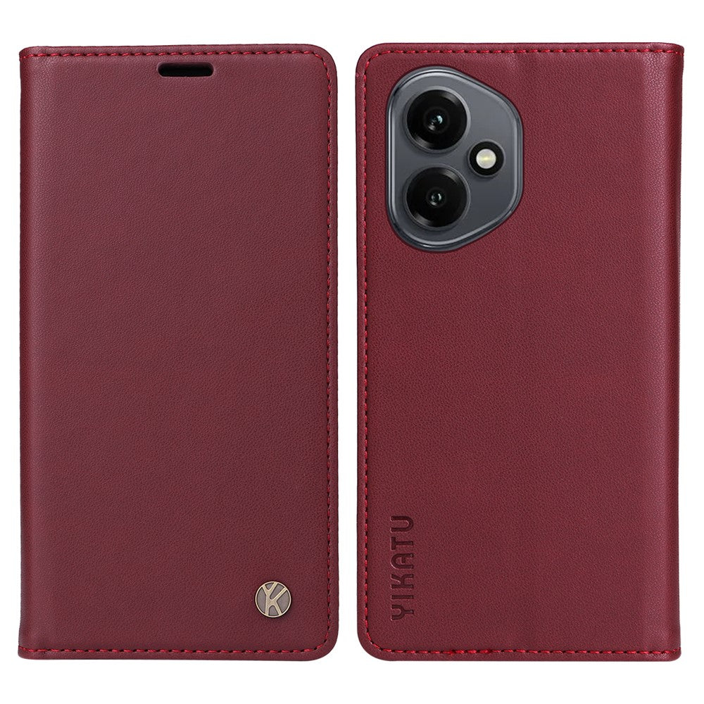 YIKATU For Honor 400 5G (Global) Phone Cases Magnetic Closure PU Leather Mobile Cover