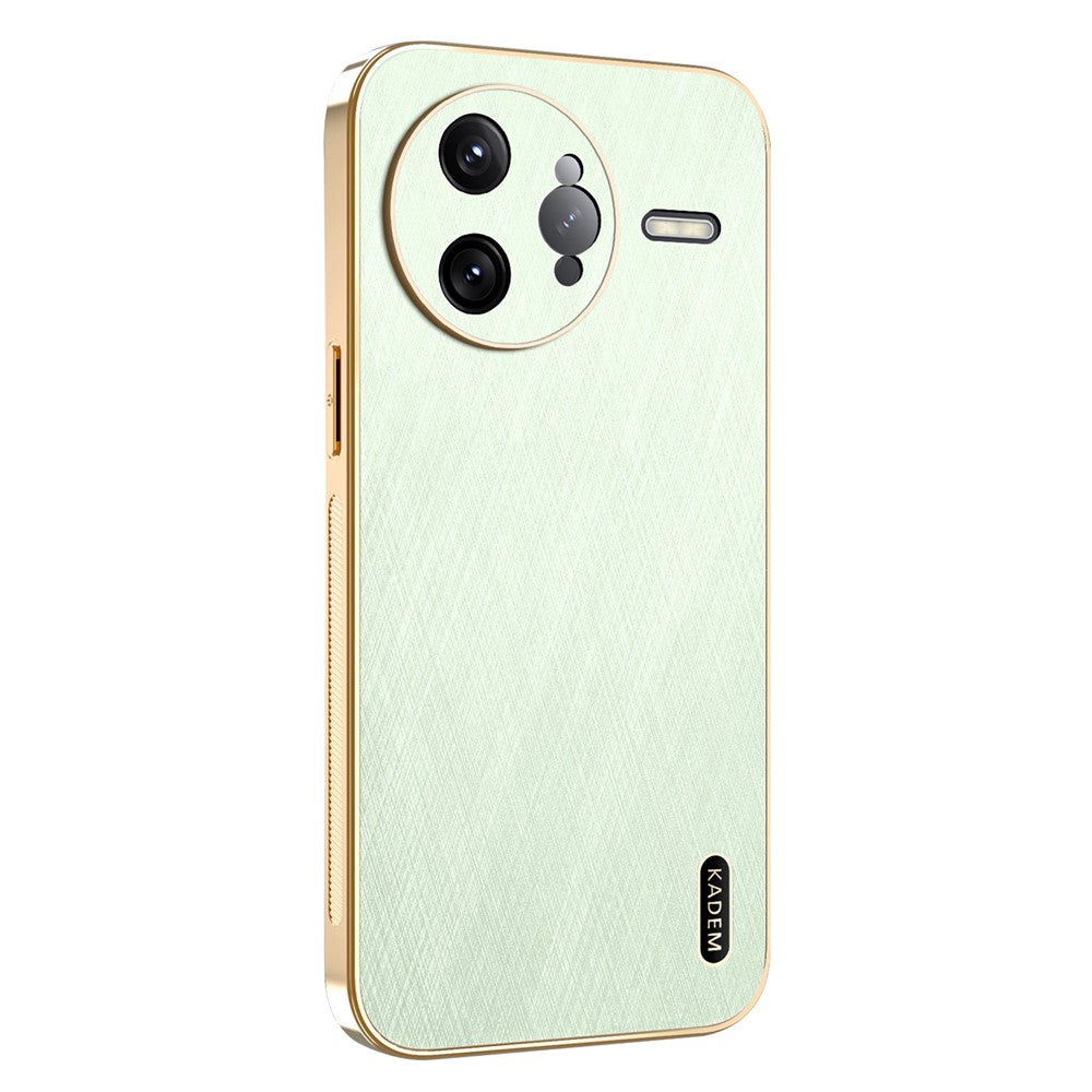 KADEM For Xiaomi Poco F7 Ultra 5G / Redmi K80 Pro 5G Case Electroplating Silk Texture PU + TPU Phone Back Cover