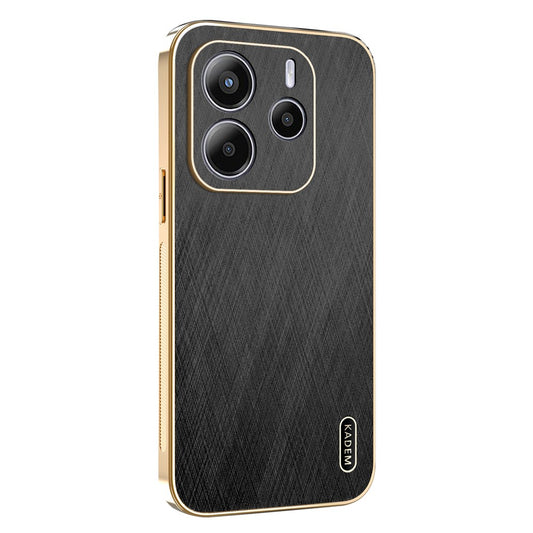 Xiaomi Redmi Note 14 5G Handyhülle – KADEM Gehäuse aus galvanisiertem Seidentextur-PU + TPU