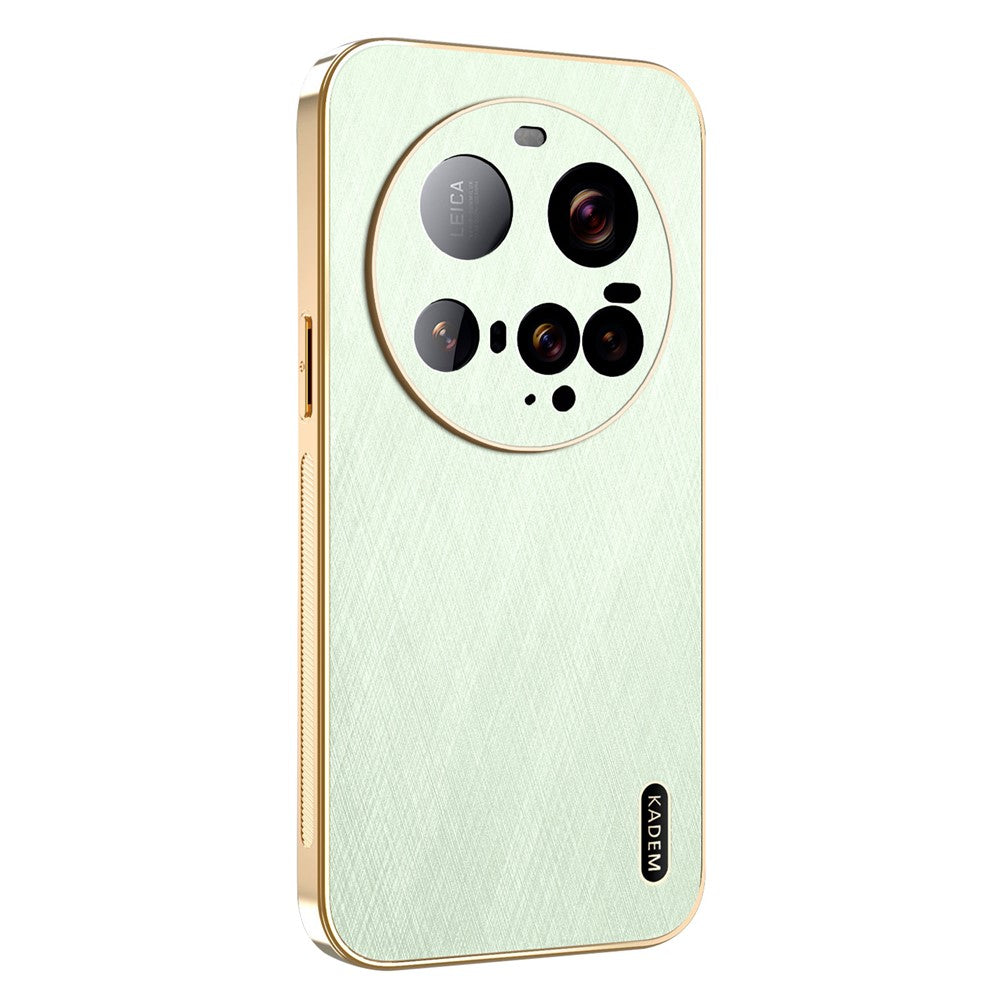 KADEM For Xiaomi 15 Ultra Case Electroplating Silk Texture PU + TPU Phone Back Cover