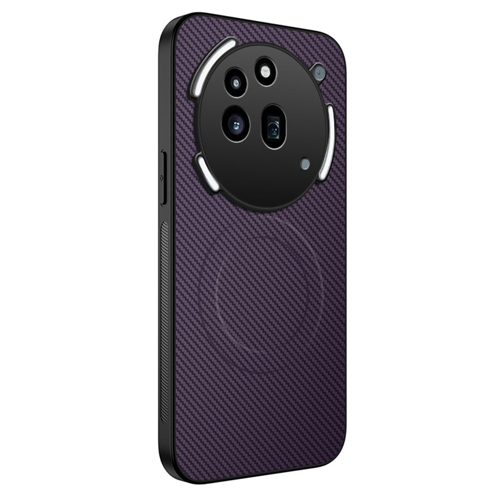 WANLONFENG For Nothing Phone (3a) Pro Magnetic Case TQ Series Carbon Fiber Texture PC TPU Phone Cover