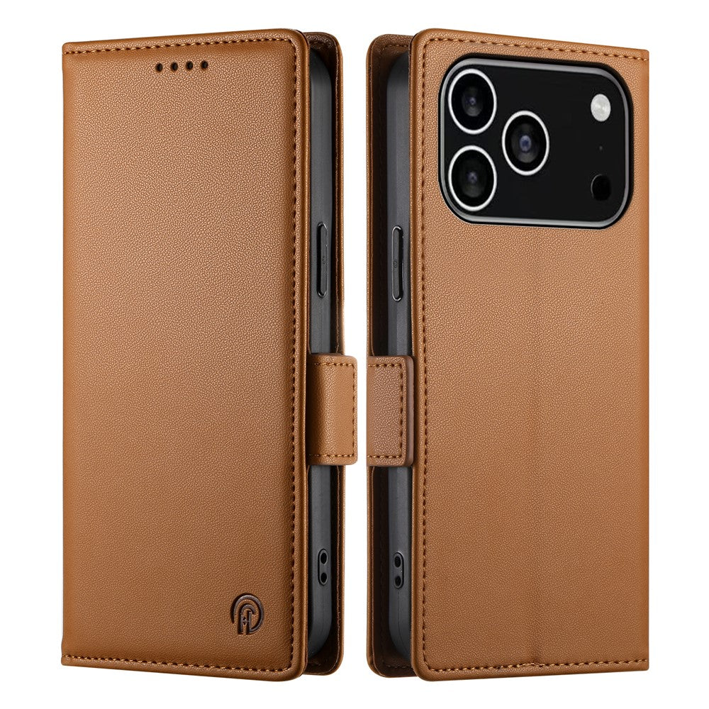 For iPhone 18 Pro / 17 Pro Stand Case PU Leather Wallet Phone Cover