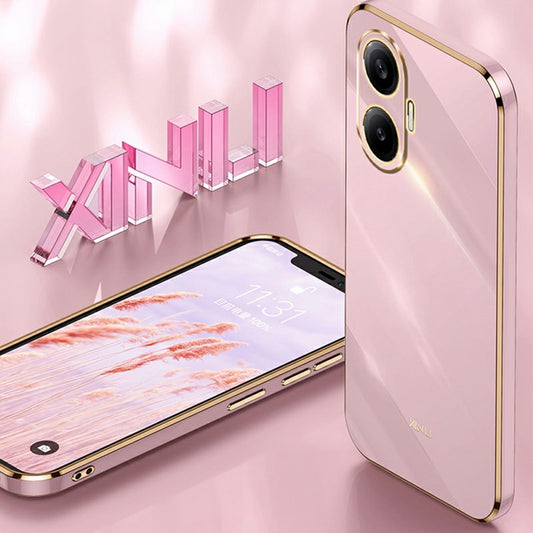 XINLI For Xiaomi Poco F7 5G / Redmi Turbo 4 Pro 5G Case TPU Phone Cover with Electroplating Frame