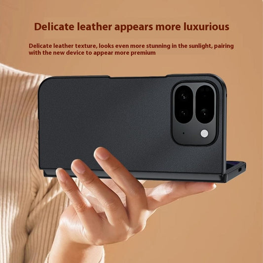 Google Pixel 10 Pro Fold Handyhülle – Fall PU-Leder beschichtete PC Fallschutz-FaltHandyhülle