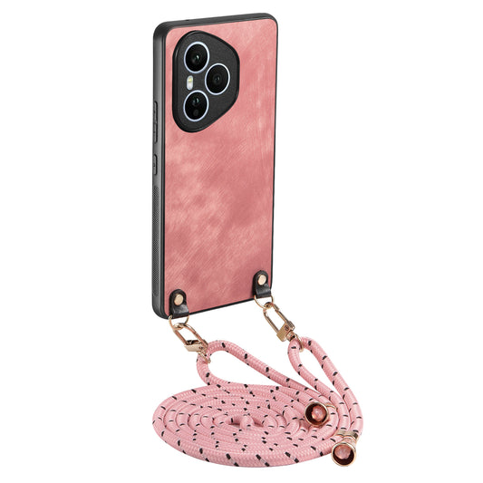 Honor 400 Pro 5G (Global) Handyhülle – Retro-Leder- mit verstellbarem Riemen
