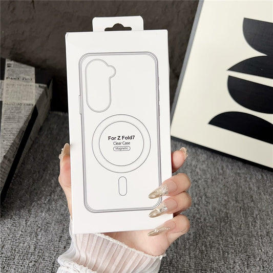 Galaxy Z Fold7 5G Schutzhülle – MagSafe-kompatibel, stoßfest & transparent