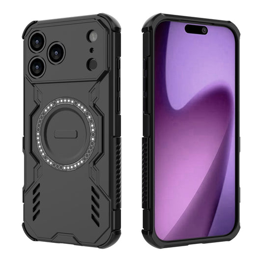 iPhone 17 Pro Max magnetische Hülle – Mit Schmetterlingsrüstung & Hohlwärmeableitung