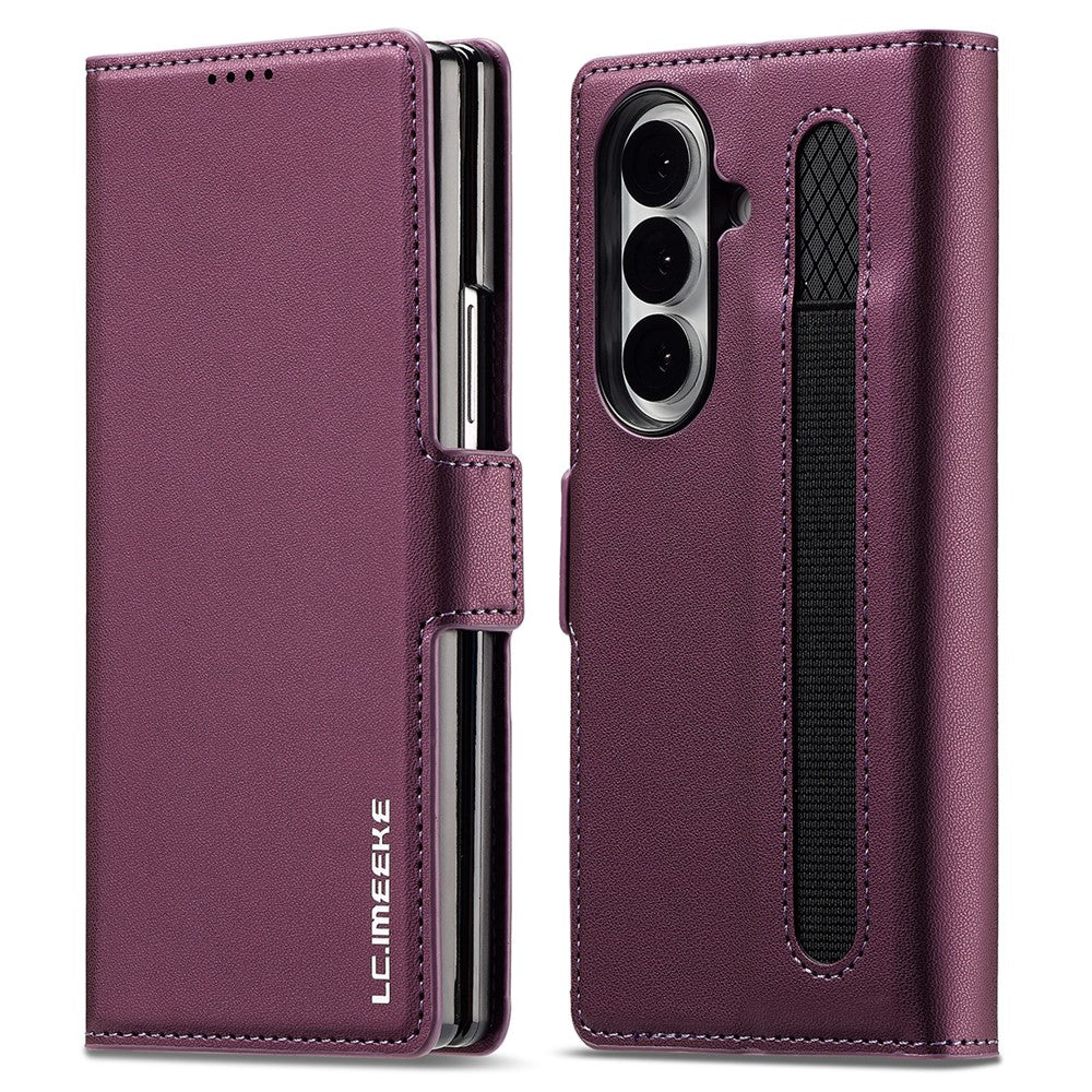 LC.IMEEKE L1 Series for Samsung Galaxy Z Fold7 5G Case PU Leather Wallet Stand Protective Phone Cover