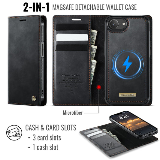 iPhone 16e Wallet-Hülle – Kompatibel mit MagSafe mit RFID-Blockierung