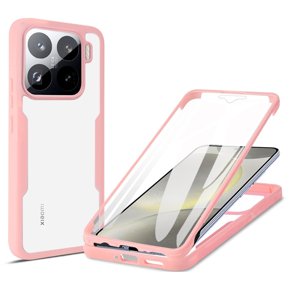 For Xiaomi 15 Pro Case Acrylic + TPU Clear Phone Cover with PET Screen Film
