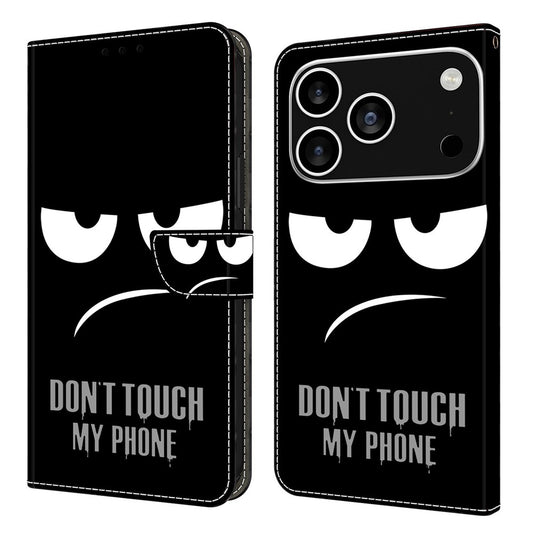 For iPhone 18 Pro / 17 Pro Case Magnetic Clasp 3D Pattern Leather Wallet Phone Cover