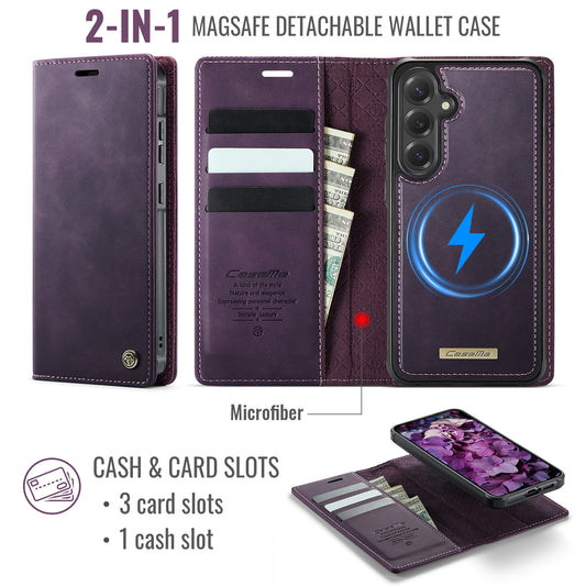Galaxy S25 / S24 Wallet-Hülle – Kompatibel mit MagSafe mit RFID-Blockierung