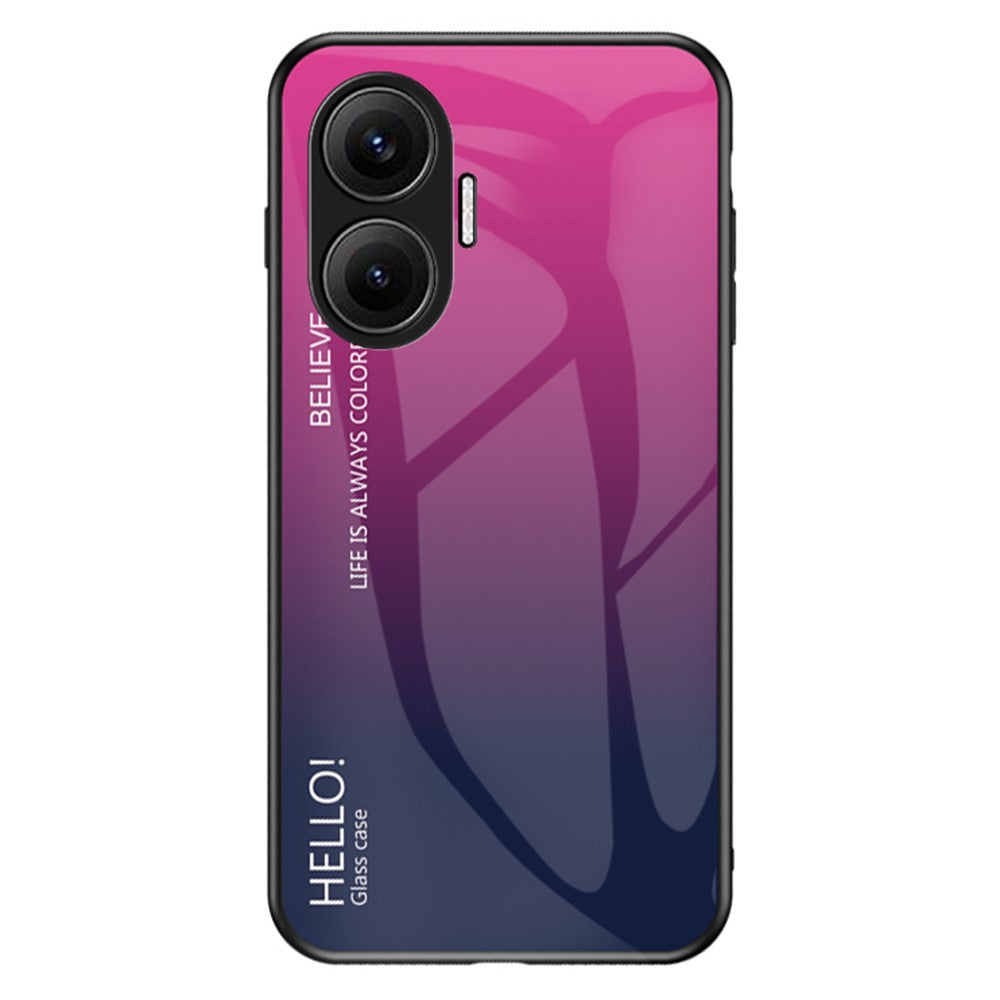 For Xiaomi Poco F7 5G / Redmi Turbo 4 Pro 5G Case Anti-Scratch Tempered Glass + PC + TPU Phone Cover
