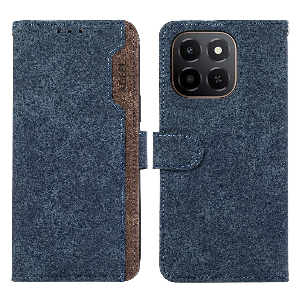 ABEEL For Honor X6c 4G Case Color Splicing Leather Flip Phone Cover RFID Blocking