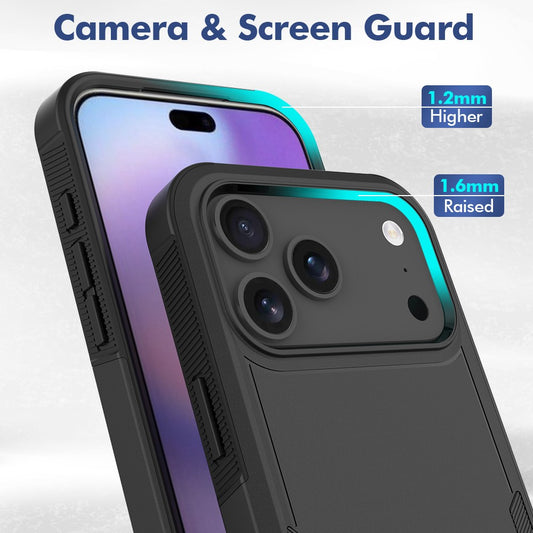 For iPhone 18 Pro Max / 17 Pro Max Case 2 in 1 PC + TPU Shockproof Phone Cover