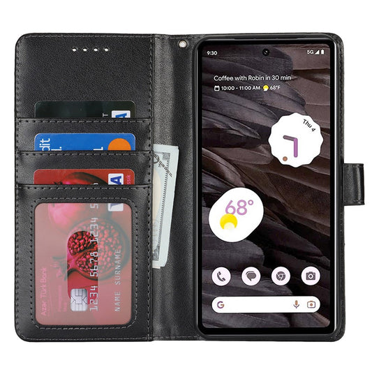 Pixel 7a Wallet-Hülle – Mit Musterdruck, Kartenfächer & Riemen