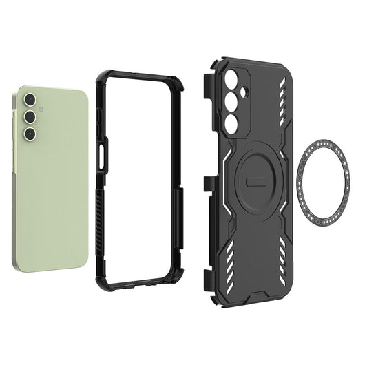 Galaxy A15 5G/4G magnetische Hülle – Mit Schmetterlingsrüstung & Hohlwärmeableitung