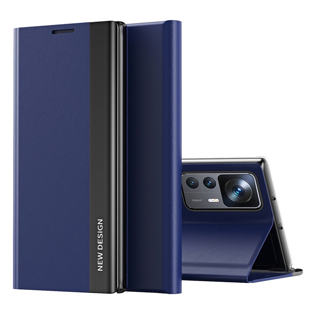 For Xiaomi 12T 5G / 12T Pro 5G / Redmi K50 Ultra 5G PU Leather Stand Cover Electroplating Design Flip Phone Case